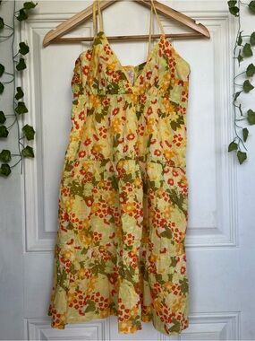 vintage split summer dress
